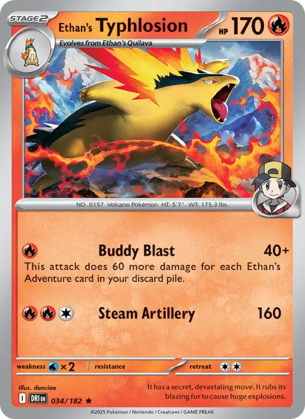 Ethan's Typhlosion #034 — Destined Rivals