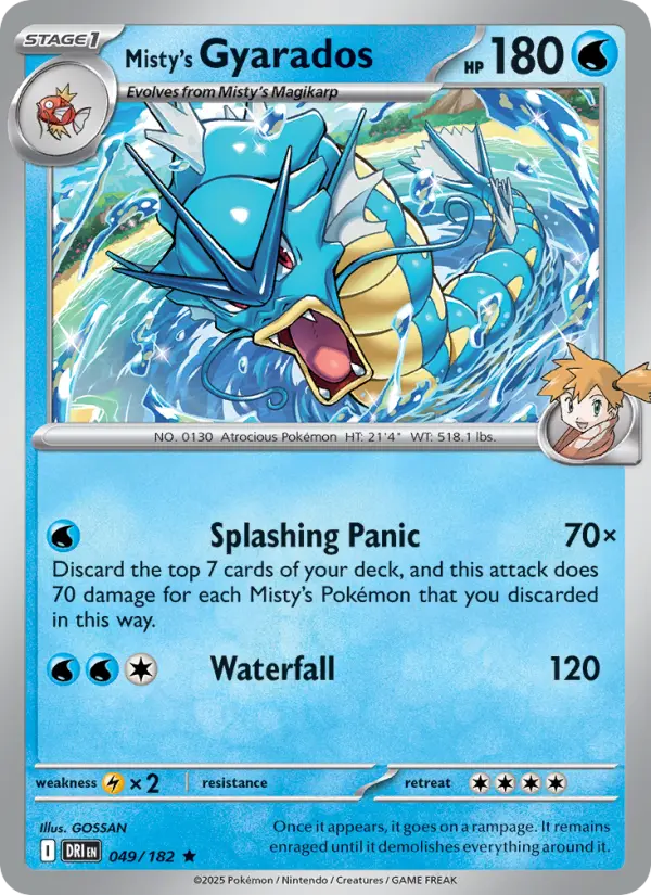 Misty's Gyarados #049 — Destined Rivals