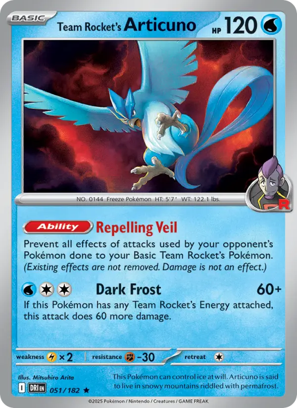 Team Rocket's Articuno #051 — Destined Rivals