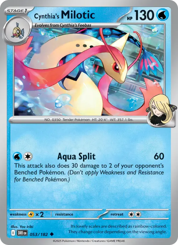 Cynthia's Milotic #053 — Destined Rivals