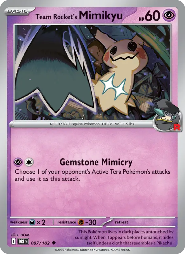 Team Rocket's Mimikyu #087 — Destined Rivals
