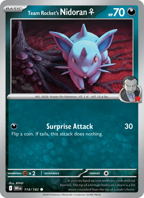Team Rocket's Nidoran♀ #114 — Destined Rivals