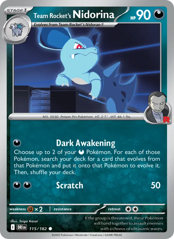 Team Rocket's Nidorina #115 — Destined Rivals