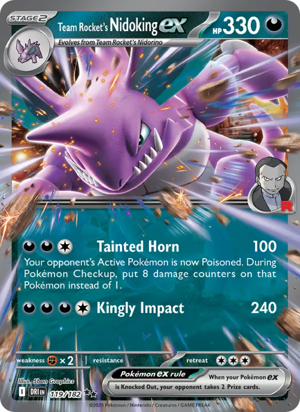 Team Rocket's Nidoking ex #119 — Destined Rivals
