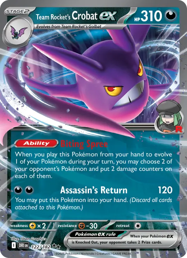 Team Rocket's Crobat ex #122 — Destined Rivals