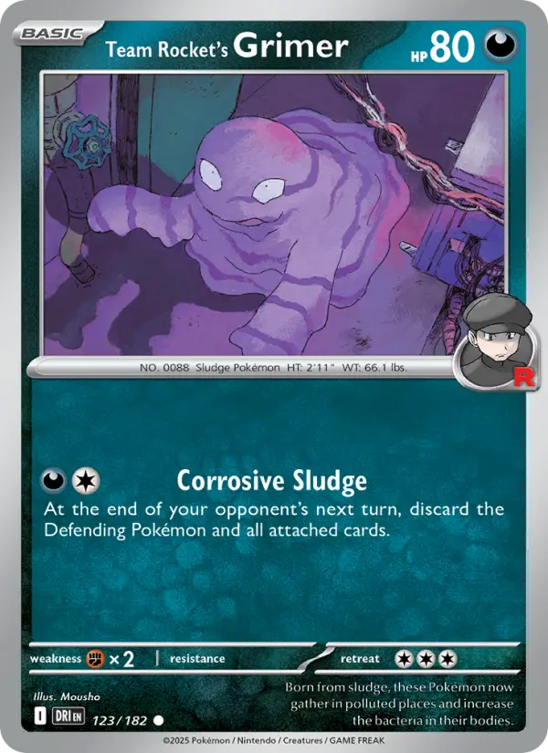 Team Rocket's Grimer #123 — Destined Rivals