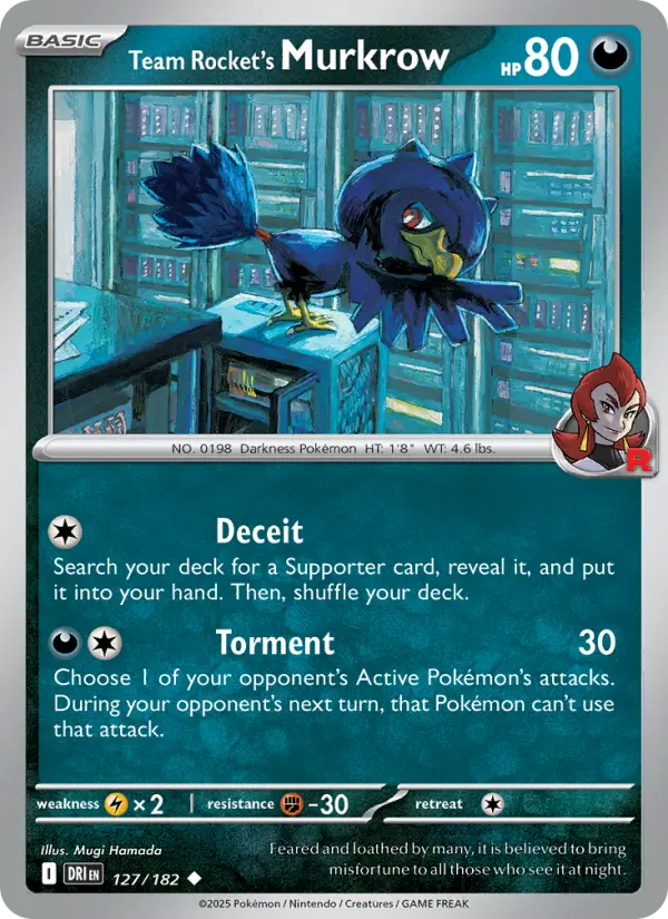 Team Rocket's Murkrow #127 — Destined Rivals