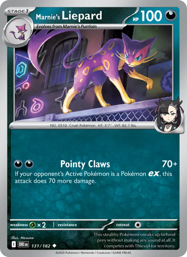 Marnie's Liepard #131 — Destined Rivals