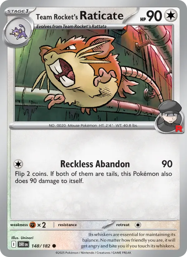 Team Rocket's Raticate #148 — Destined Rivals