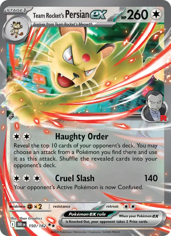 Team Rocket's Persian ex #150 — Destined Rivals