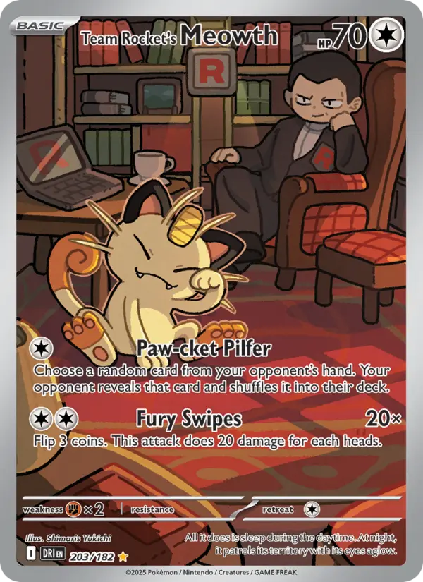 Team Rocket's Meowth #203 — Destined Rivals
