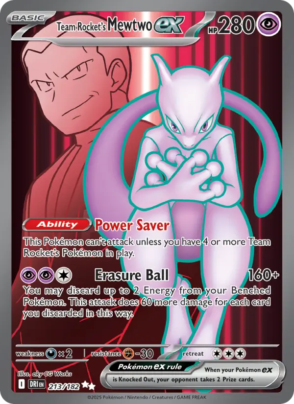 Team Rocket's Mewtwo ex #213 — Destined Rivals