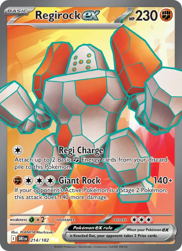 Regirock ex #214 — Destined Rivals