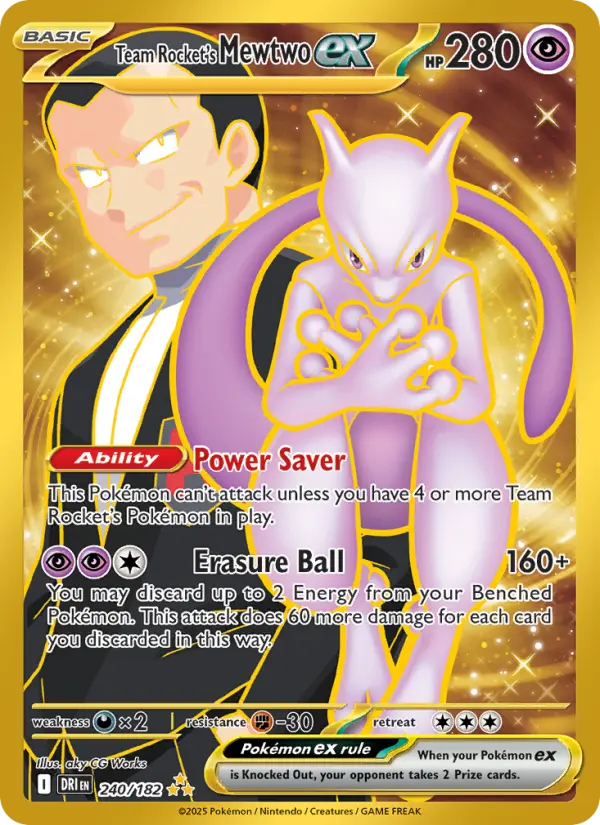 Team Rocket's Mewtwo ex #240 — Destined Rivals
