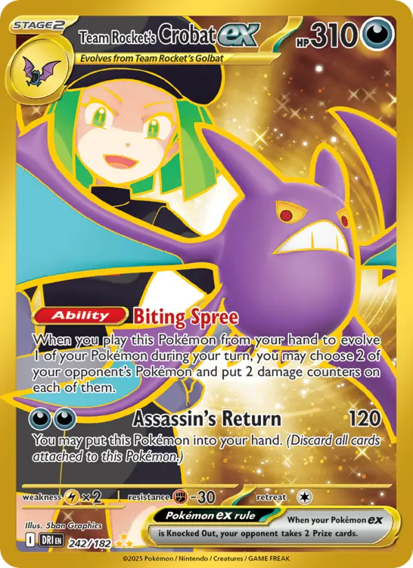 Team Rocket's Crobat ex #242 — Destined Rivals