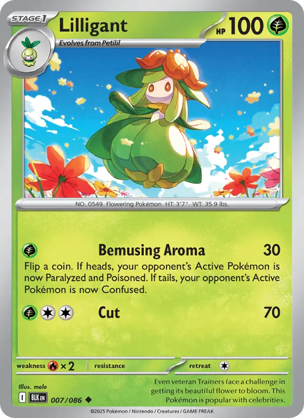 Lilligant #007 — Black Bolt