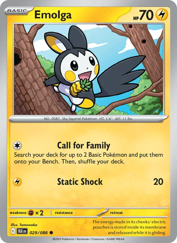 Emolga #029 — Black Bolt