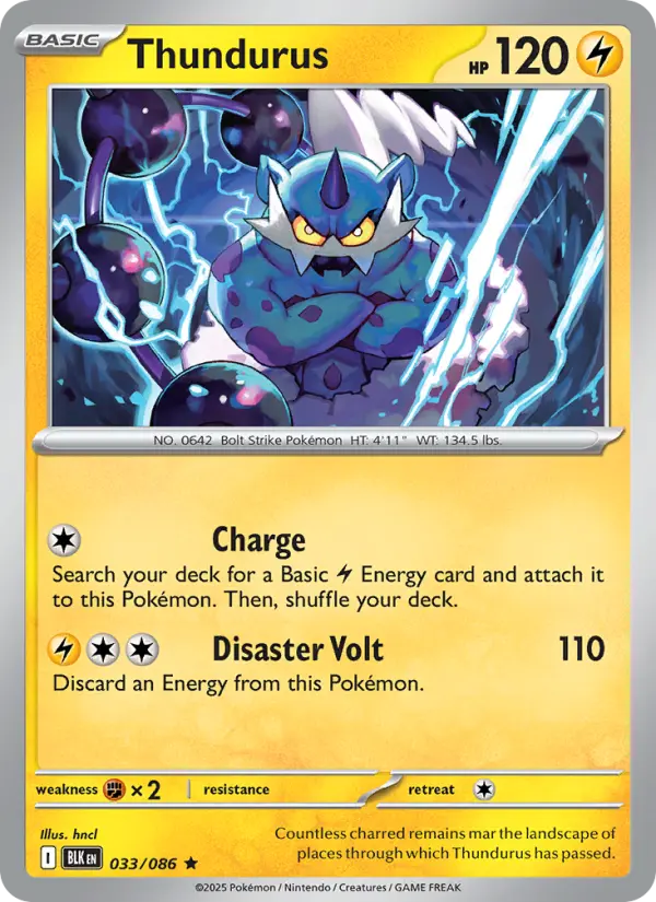 Thundurus #033 — Black Bolt