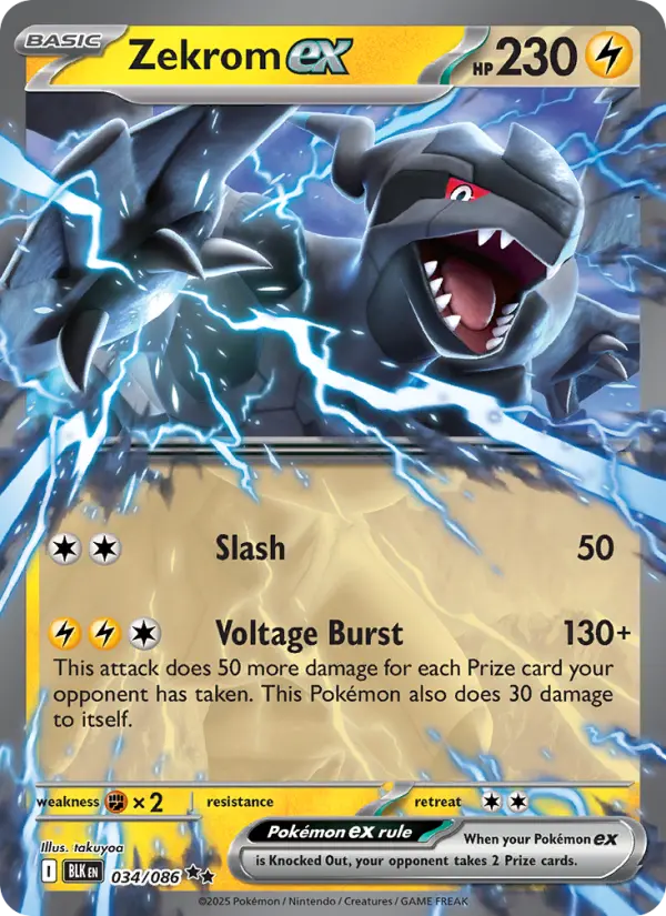 Zekrom ex #034 — Black Bolt