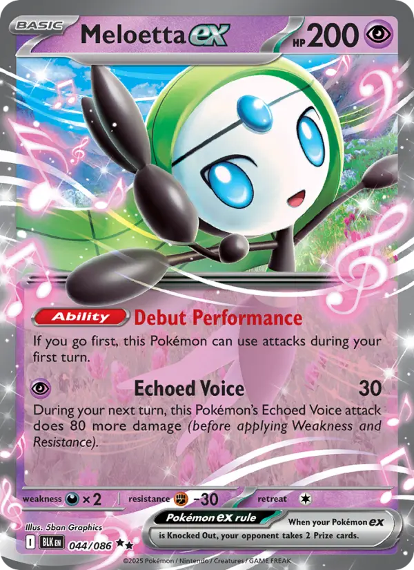 Meloetta ex #044 — Black Bolt