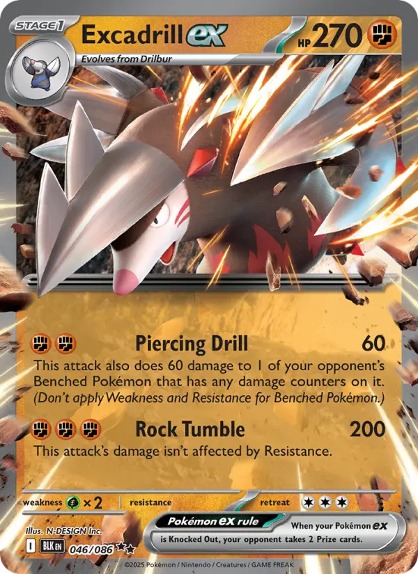 Excadrill ex #046 — Black Bolt
