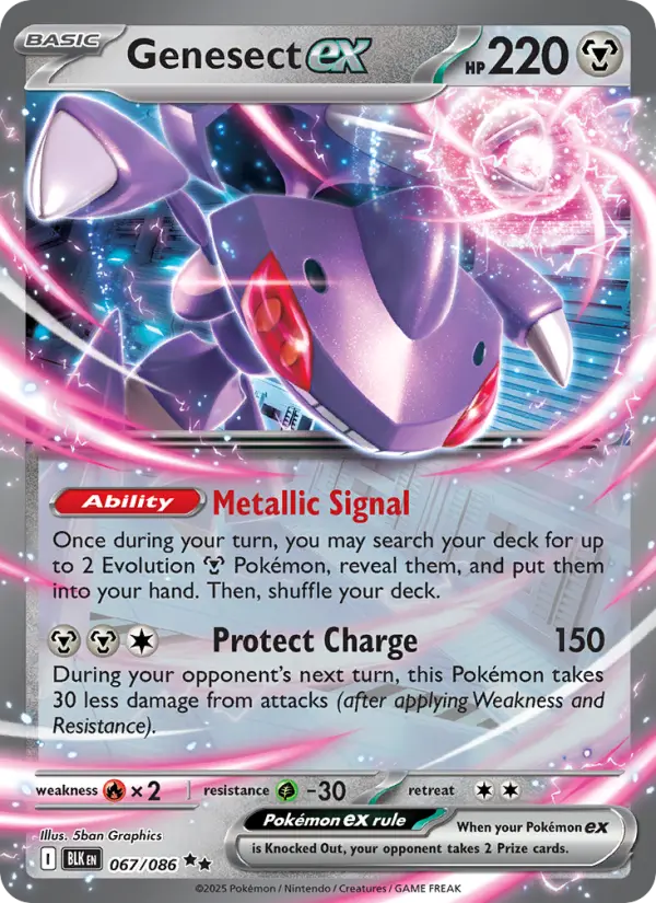 Genesect ex #067 — Black Bolt