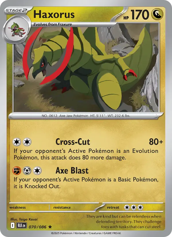 Haxorus #070 — Black Bolt