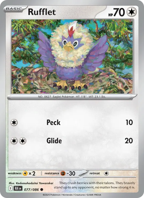 Rufflet #077 — Black Bolt