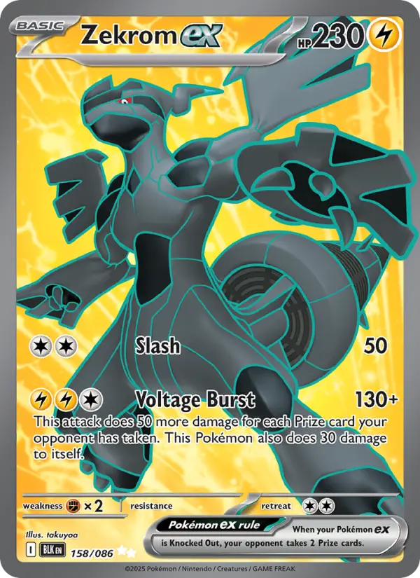 Zekrom ex #158 — Black Bolt