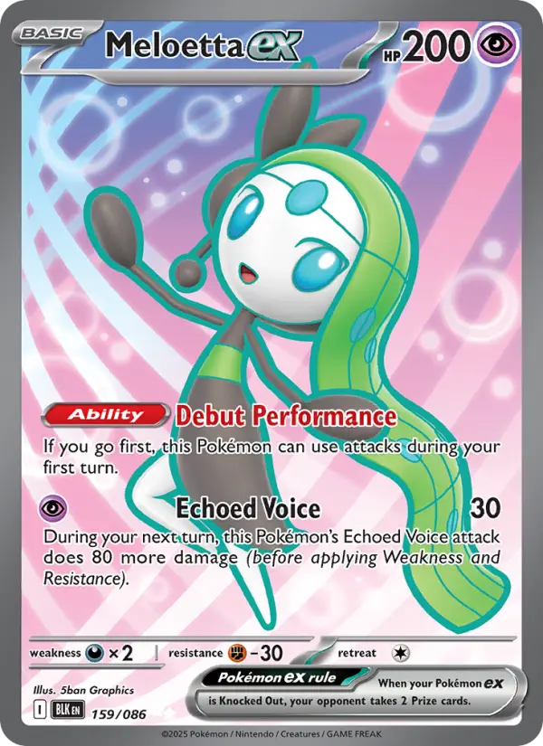 Meloetta ex #159 — Black Bolt