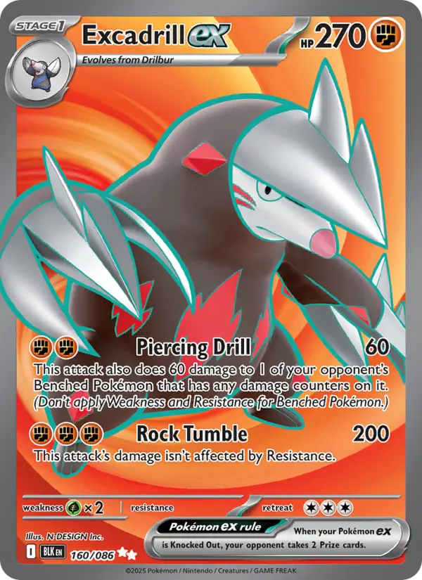 Excadrill ex #160 — Black Bolt