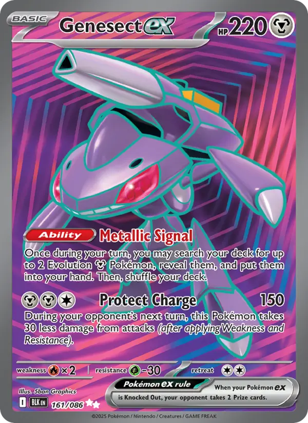 Genesect ex #161 — Black Bolt