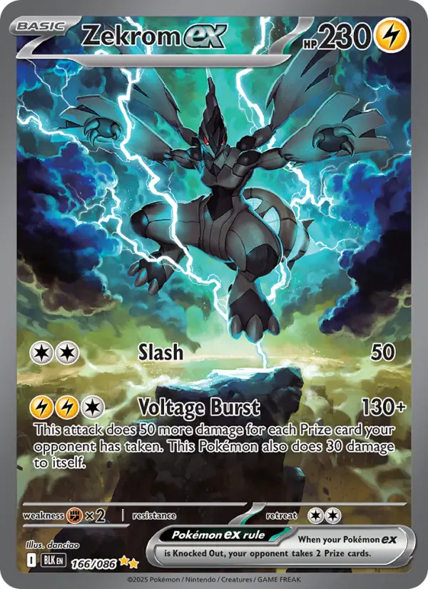Zekrom ex #166 — Black Bolt