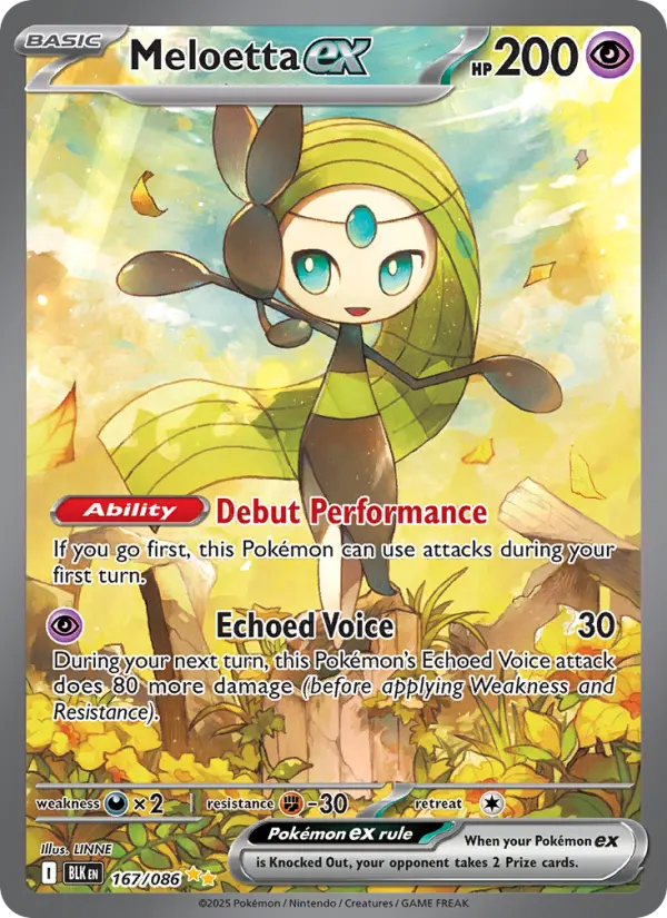 Meloetta ex #167 — Black Bolt