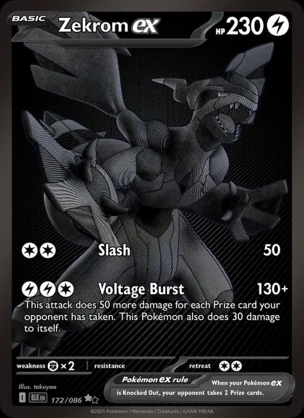 Zekrom ex #172 — Black Bolt
