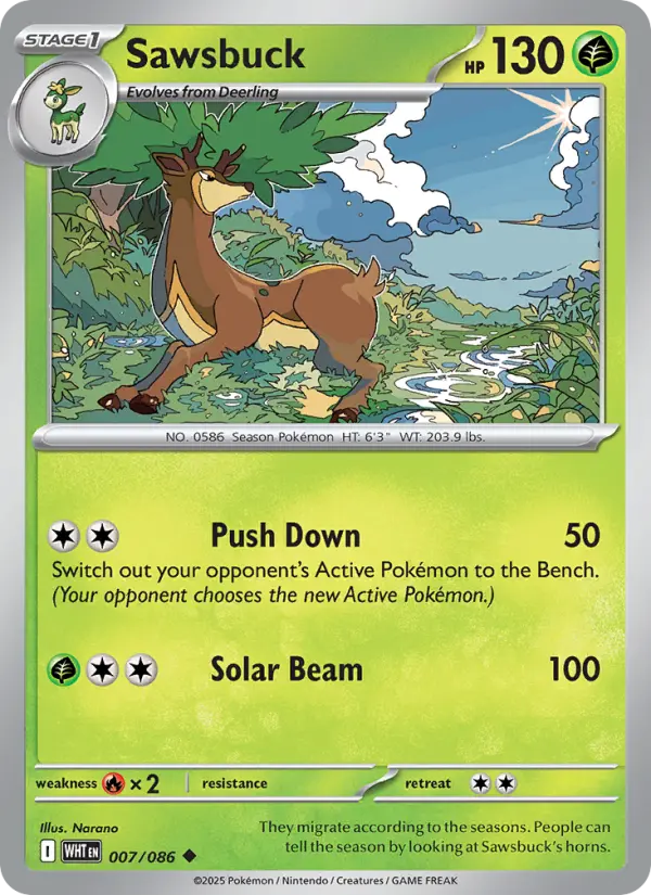 Sawsbuck #007 — White Flare