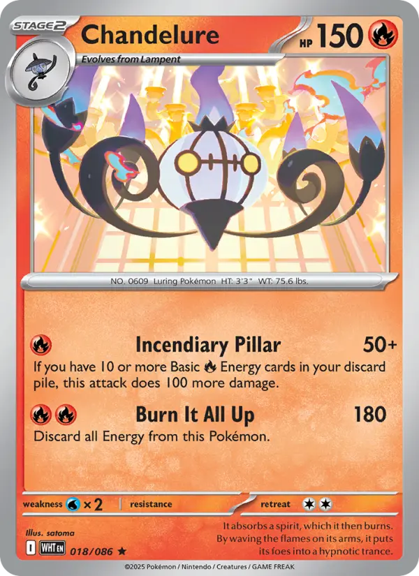 Chandelure #018 — White Flare