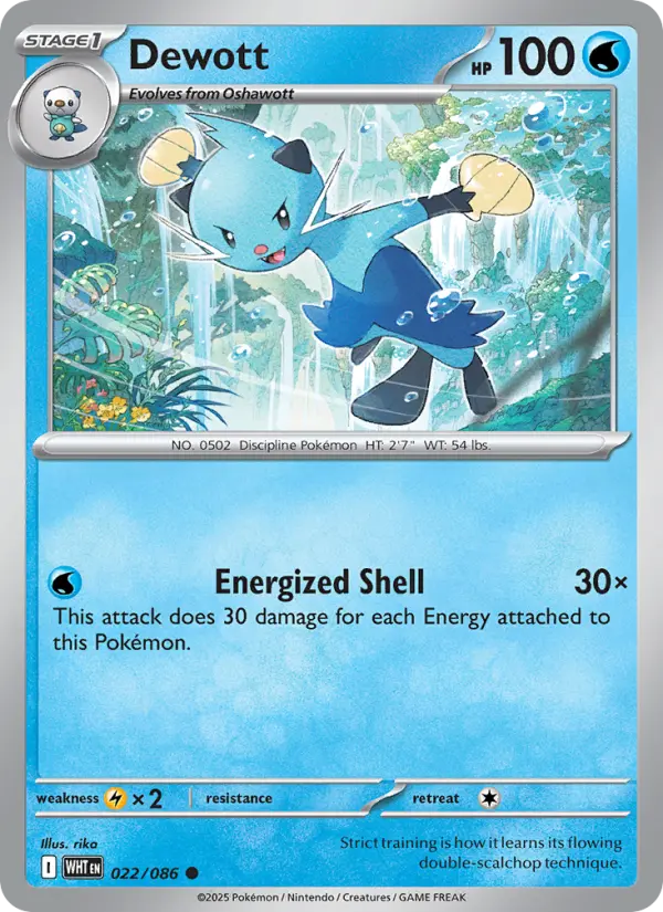 Dewott #022 — White Flare