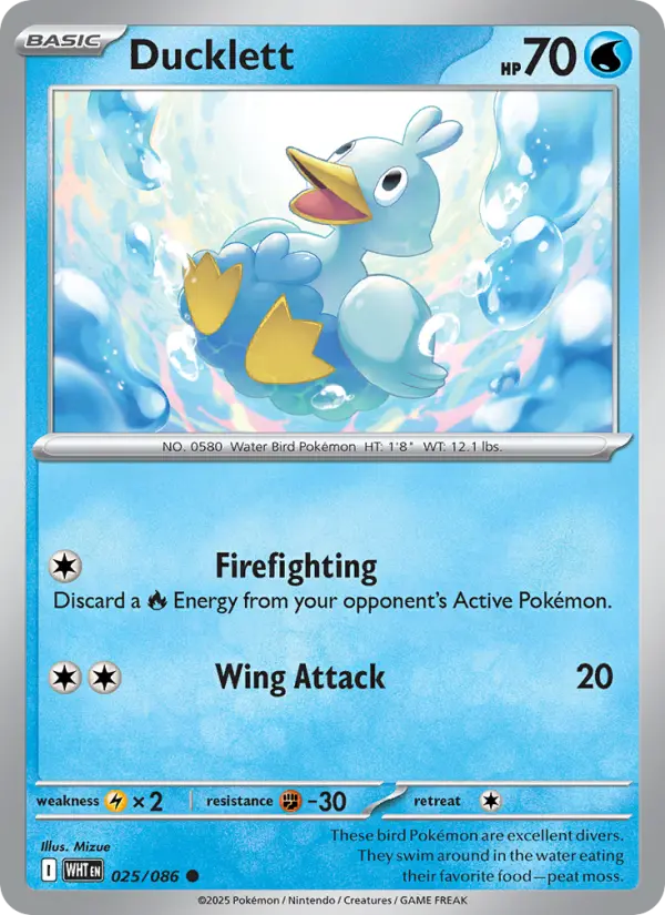 Ducklett #025 — White Flare