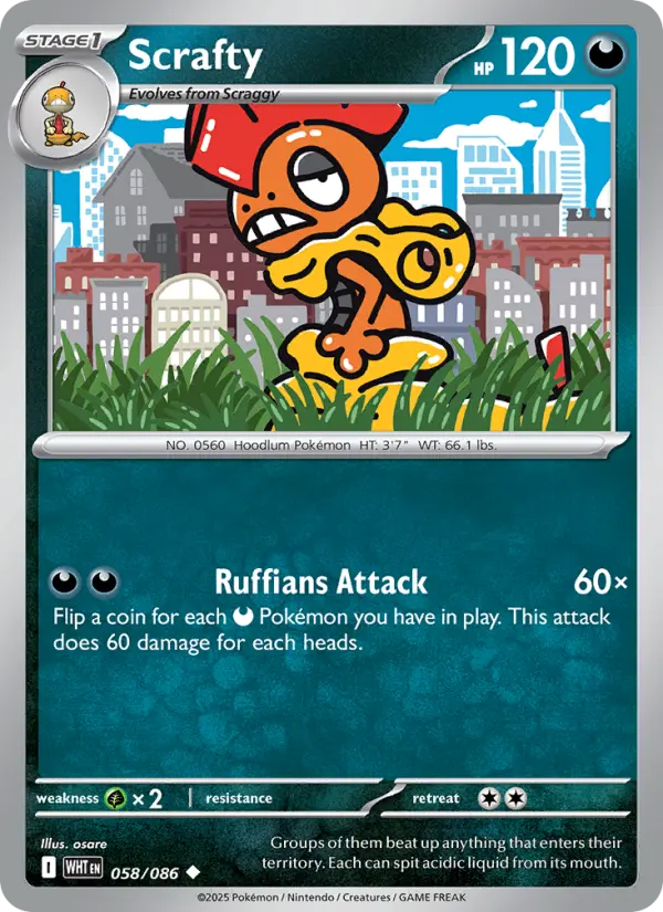 Scrafty #058 — White Flare