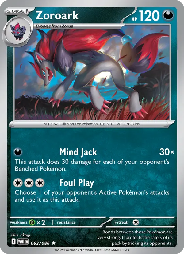 Zoroark #062 — White Flare