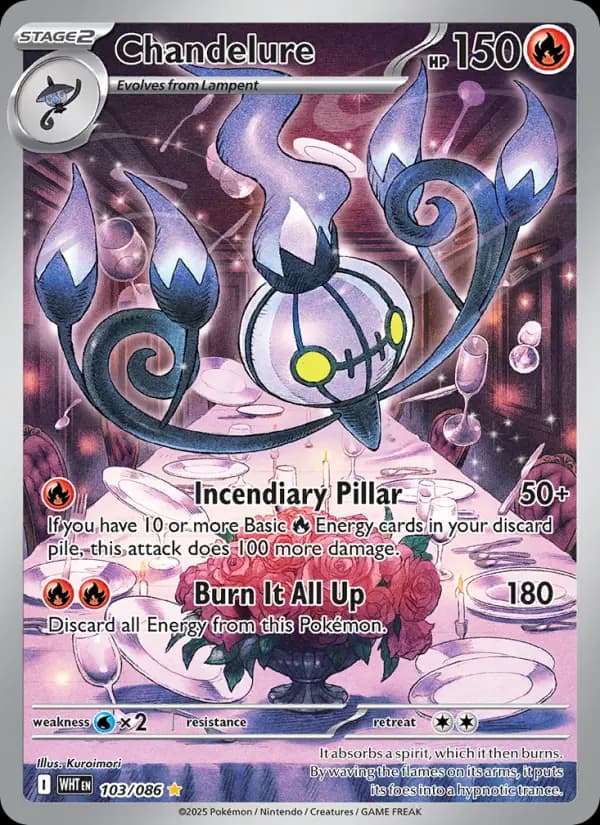 Chandelure #103 — White Flare