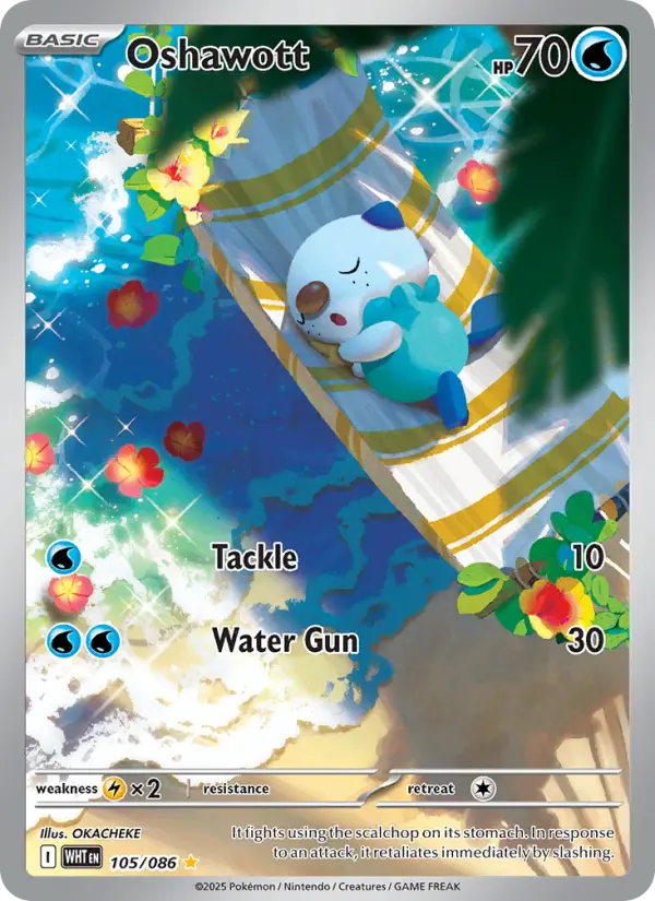 Oshawott #105 — White Flare