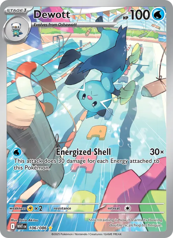 Dewott #106 — White Flare