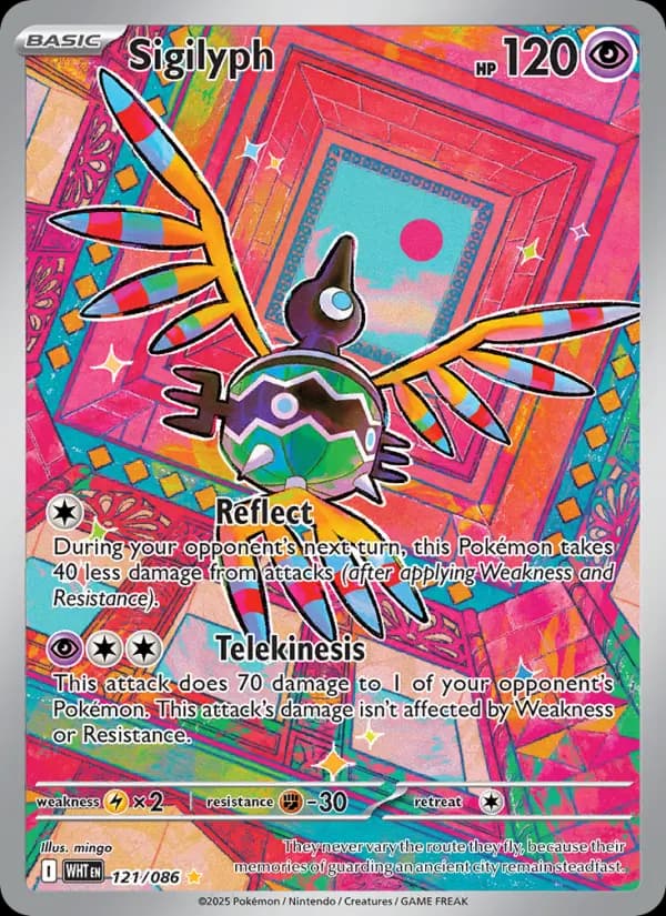 Sigilyph #121 — White Flare