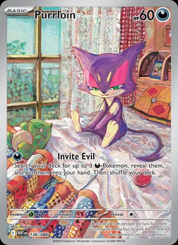 Purrloin #136 — White Flare