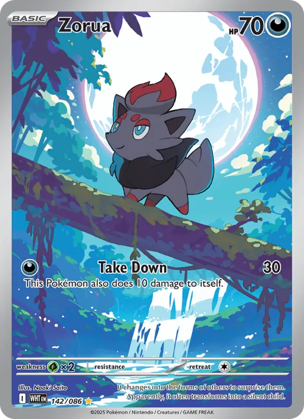 Zorua #142 — White Flare
