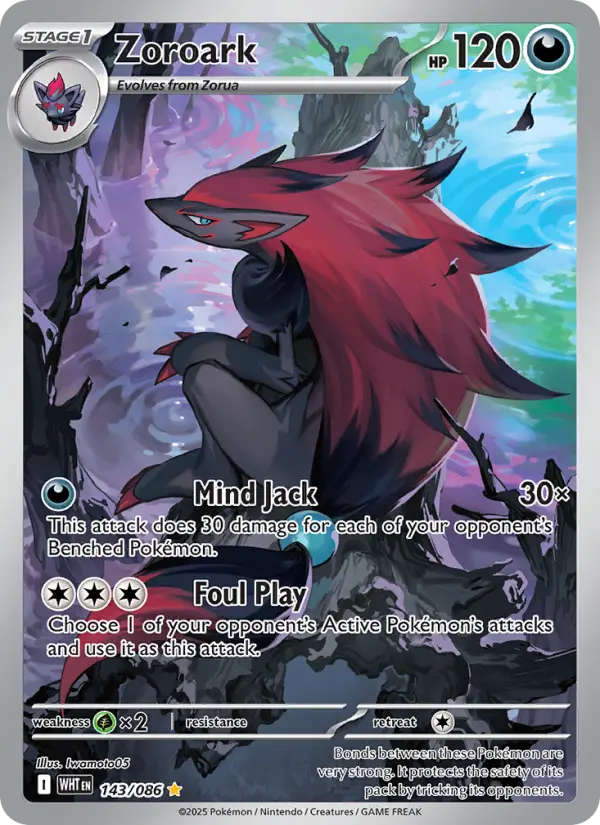 Zoroark #143 — White Flare