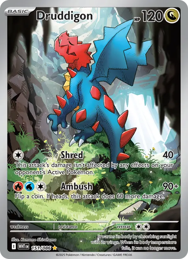 Druddigon #151 — White Flare