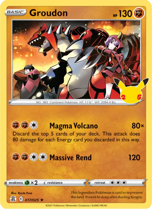 Groudon #17 — Celebrations
